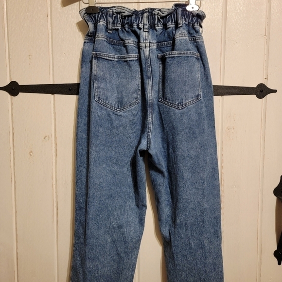 Pacsun Jeans Denim Ruffle Mom Jean Size Medium - Picture 4 of 5